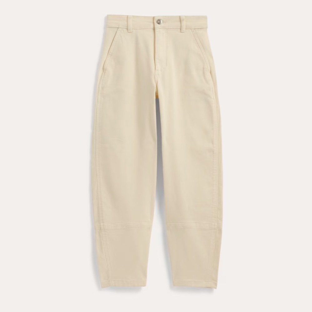 Everlane Utility Barrel Pant - Bone - 12 Tall